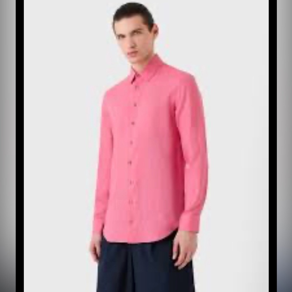Emporio Armani Fuchsia linen Shirt